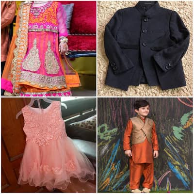 Edenrobe prince suit Sana's collection kids kameez shalwar and lehnga