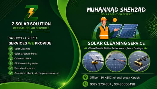 solar panels cleaning