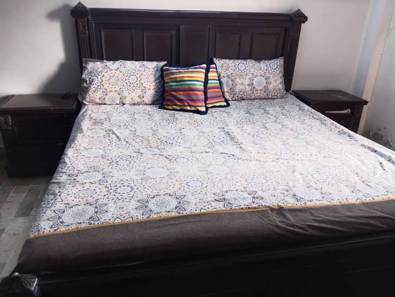 Bed,side table and dressing table 1