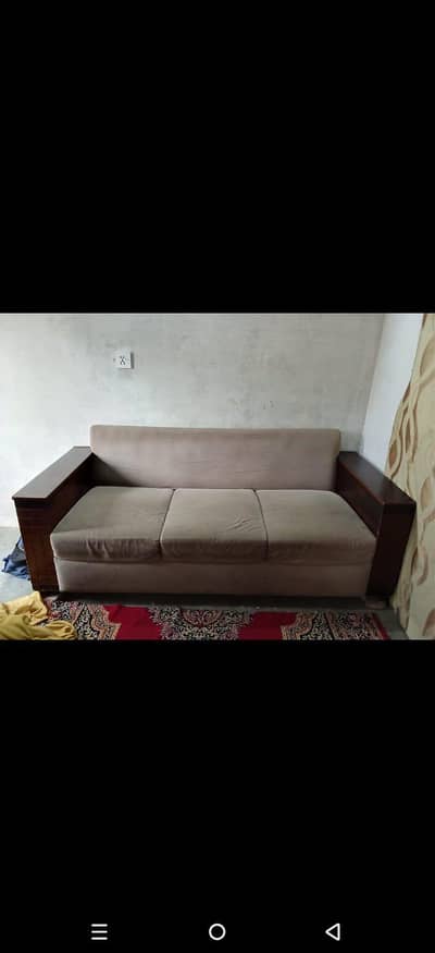 5-seater wooden sofa set