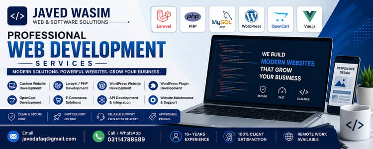 Laravel, WordPress & OpenCart Development Services