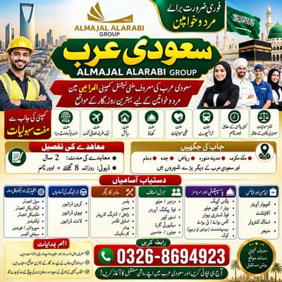 Online Jobs For Saudia / worker need in Makkah / Jobs Saudi Arabia
