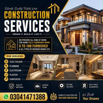 Construction Services | House Construction, Interior Design