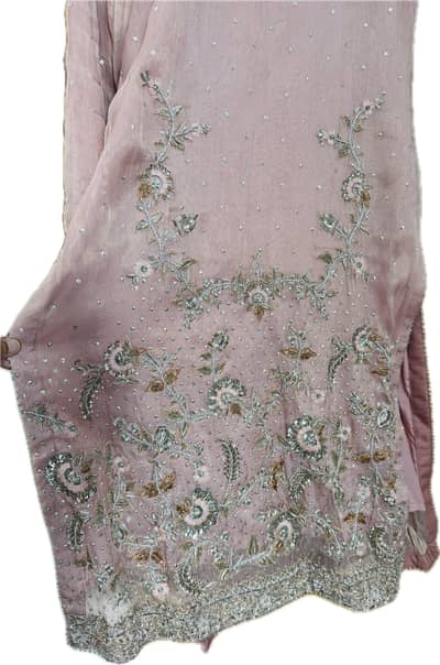 Pink Embroidered Party Wear Shirt – Formal Collection