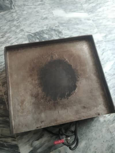 shawarma plate with burner