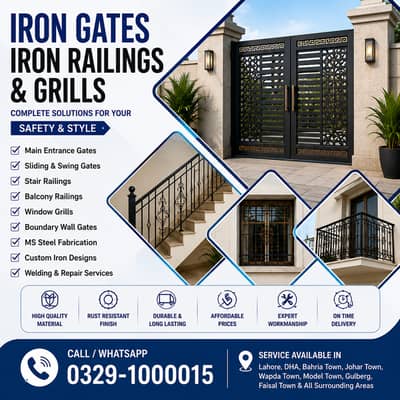 Iron Work Services | Window Grills, Gates, Railings & Balcony Railings