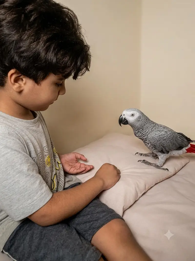 cango African Grey parrot tamed and talking for sale — photo 4