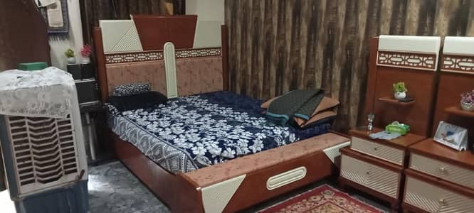 king size bed  side tables  dressing and 3 Dor almari