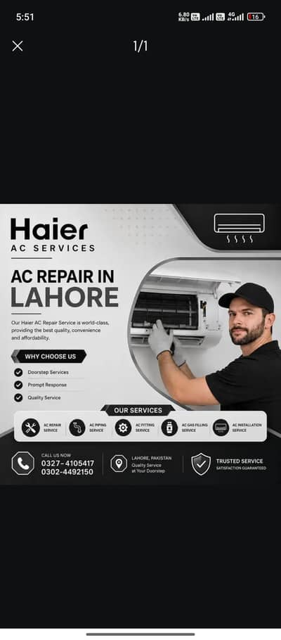 AC service and AC fitting and AC maintenance