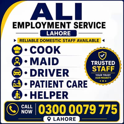 maid helper cook driver patient care provide