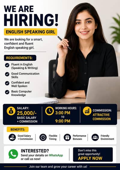 Female Customer support executive