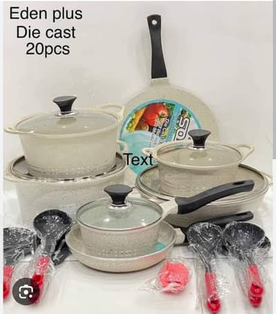 Brand New Sonex Eden Plus Die-Cast Cookware Set – 20 Pieces