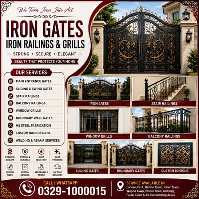 Window Grills, Iron Gates, Railings & Balcony Railings & Repair