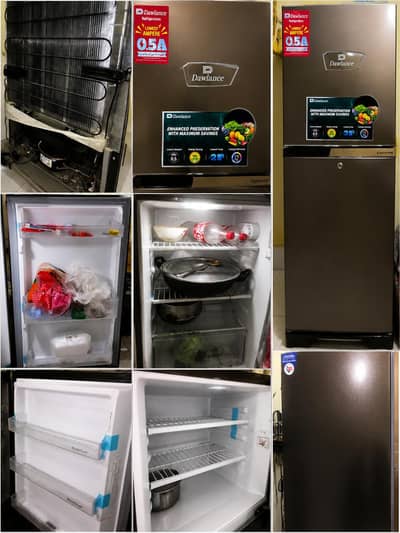 Dawlance 9140WB E-Chrome Hairline Golden Double Door Refrigerator