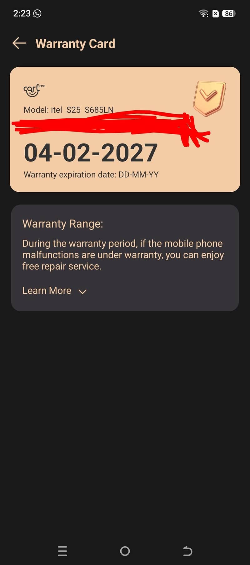 Itel S25 9