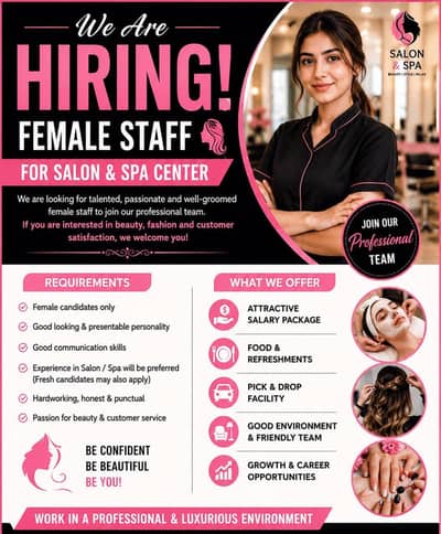 Need Female Staff