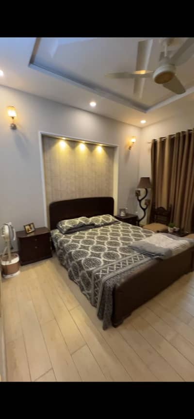 Wooden Bed with SideTabes