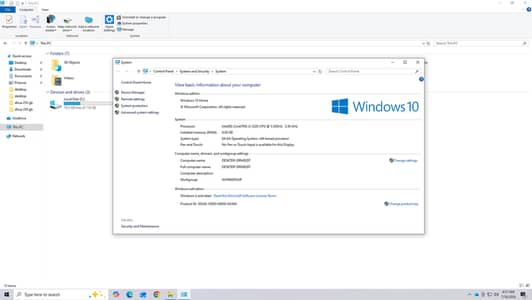 Dell Optiplex 7010 Tower Intel Ci3 Wimdow 10 running easily