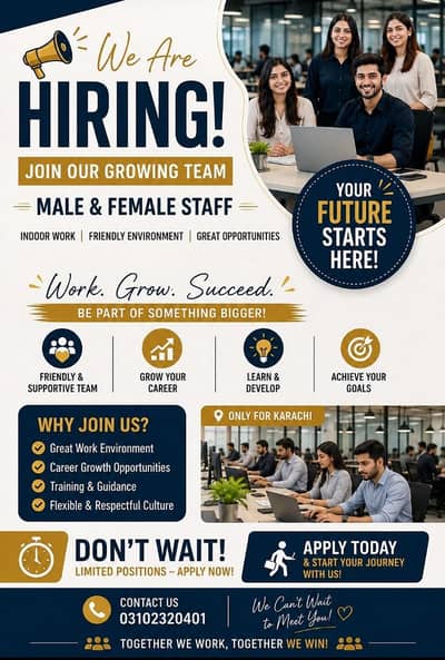Indoor Office Work || Male & Female || Office Work || Part /Full Time