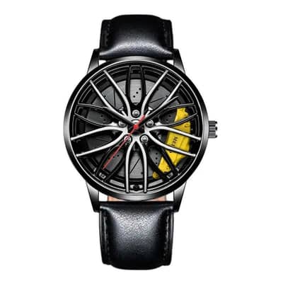 3D Racing Style Men's Green Black Watch ( Stylish and Trendy)