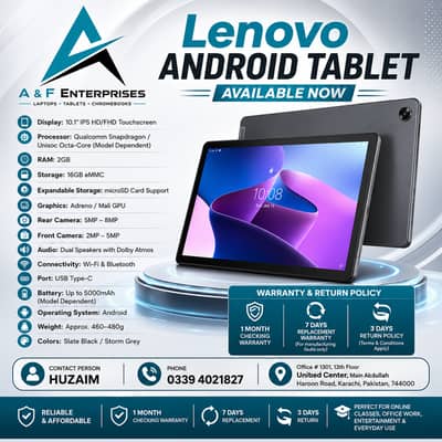 Lenovo Android Tablet | Lenovo Tablet In Karachi | Lenovo Tab For Sale