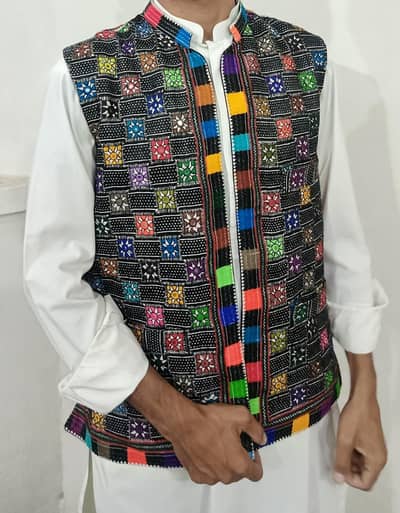 Balochi Coat, cultural hand made vasket.