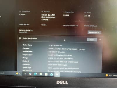 Dell Inspiron 15 3576 Core i5 8th Gen | 8GB RAM | 256GB SSD