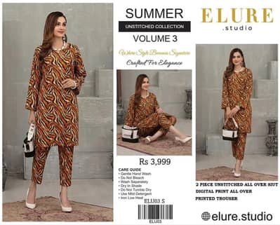 All over 2 Piece Premium Lawn