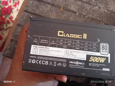 500W Classic ll Supply Gaming