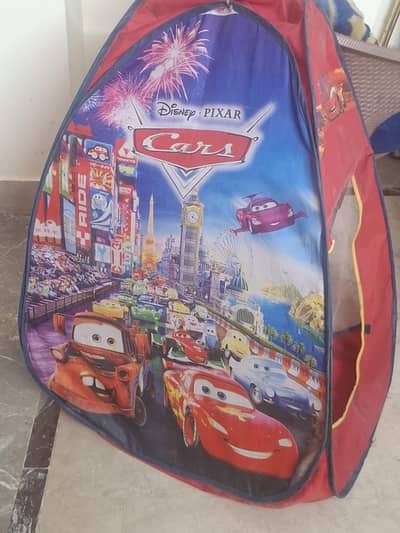Disney Pixar Cars Foldable Pop-Up Play Tent for Kids - Good Condition