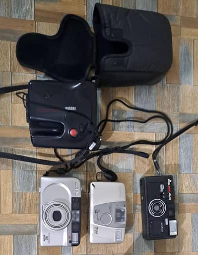 Old Cameras and VCR new cassettes and accessories.