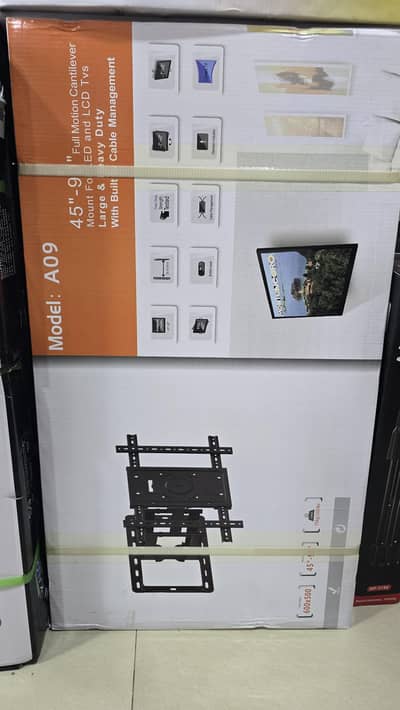 Universal Full Motion TV Wall Mount Bracket 45-90