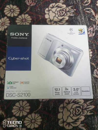 Sony DSC-S2100 12MP Digital Camera With Box For Sale`