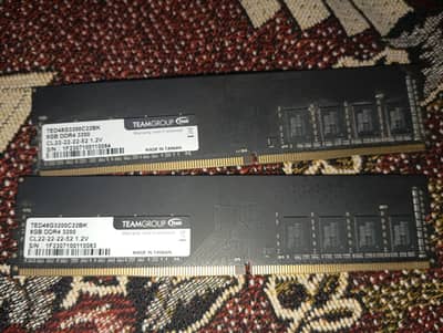 TeamGroup 8GB 3200MHz C22 DDR4 U-DIMM Desktop Memory