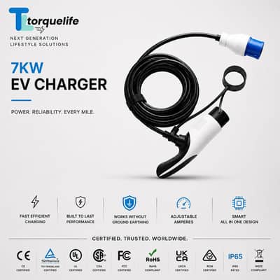 7KW Portable Ev Charger - TorqueLife Lite