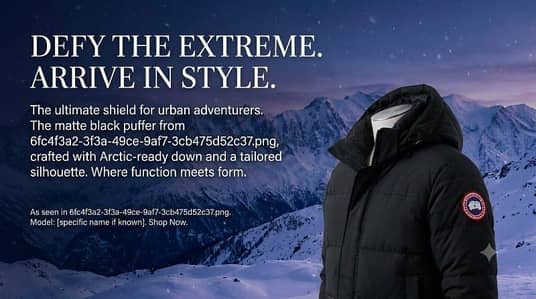 Canada gooes (black jacket)new