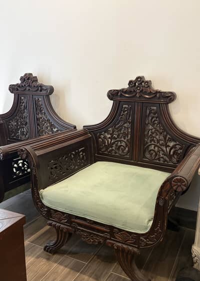 6 Seater Sofa Set Pure Shisham Wood