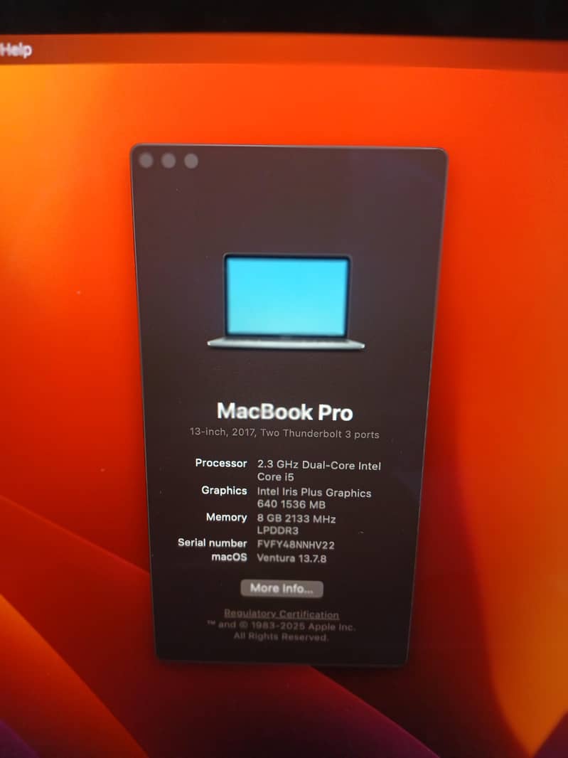 Macbook Pro 2017 2