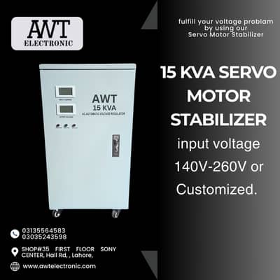 15KVA (SVC) Servo Motor Stabilizer AC Voltage Regulator Only on Order