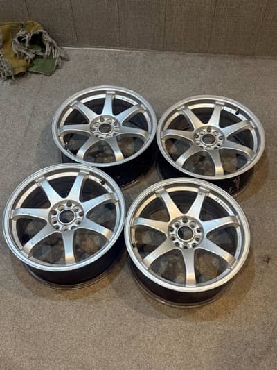 Te37 daytona 02 rims 7.5jj without tyres