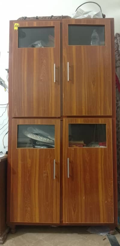 Wood Cupboard with 4 door and 12 section. .