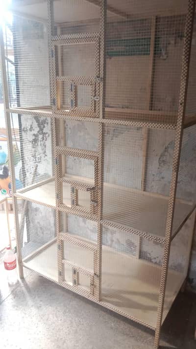 wood colony and iron cages