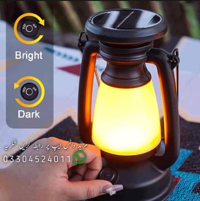 Retro Style Solar Emergency Lantern Excellent Condition