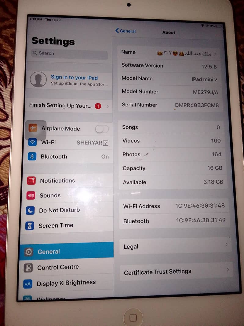 Ipad mini 2 0