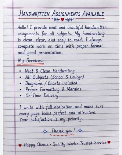 Assignment writing