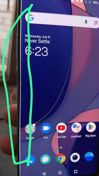 One Plus 8 dual sim pta 8/128 side pay line hay picture may dakhu sakt
