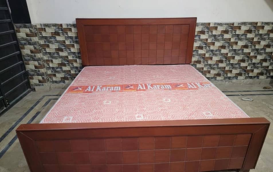 Double Bed - Without mattress 0