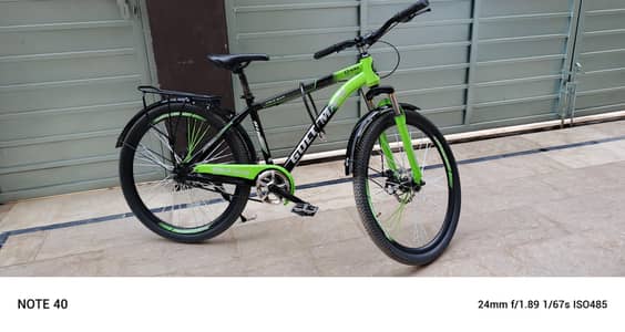 Sports Bike(Bicycle) Made by BIKE Company | Lime Green & Black Colour