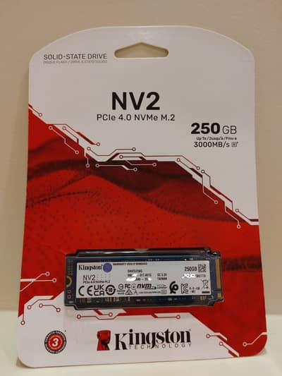 Kingston NV2 250GB Gen 4 NVMe M. 2 Drive