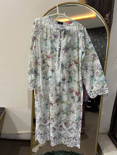 Lawn branded dress